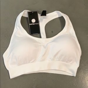 Electric yoga sports bra